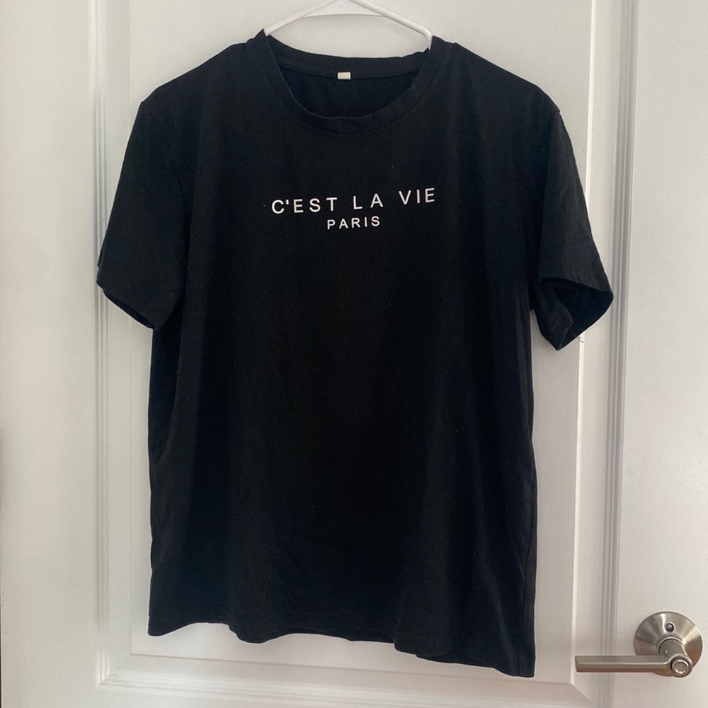 c’est la vie paris t-shirt